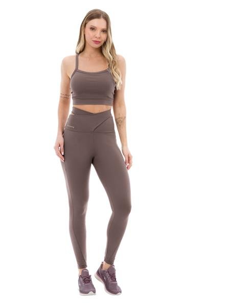 Legging Recortada com Transparências DiCorpo 